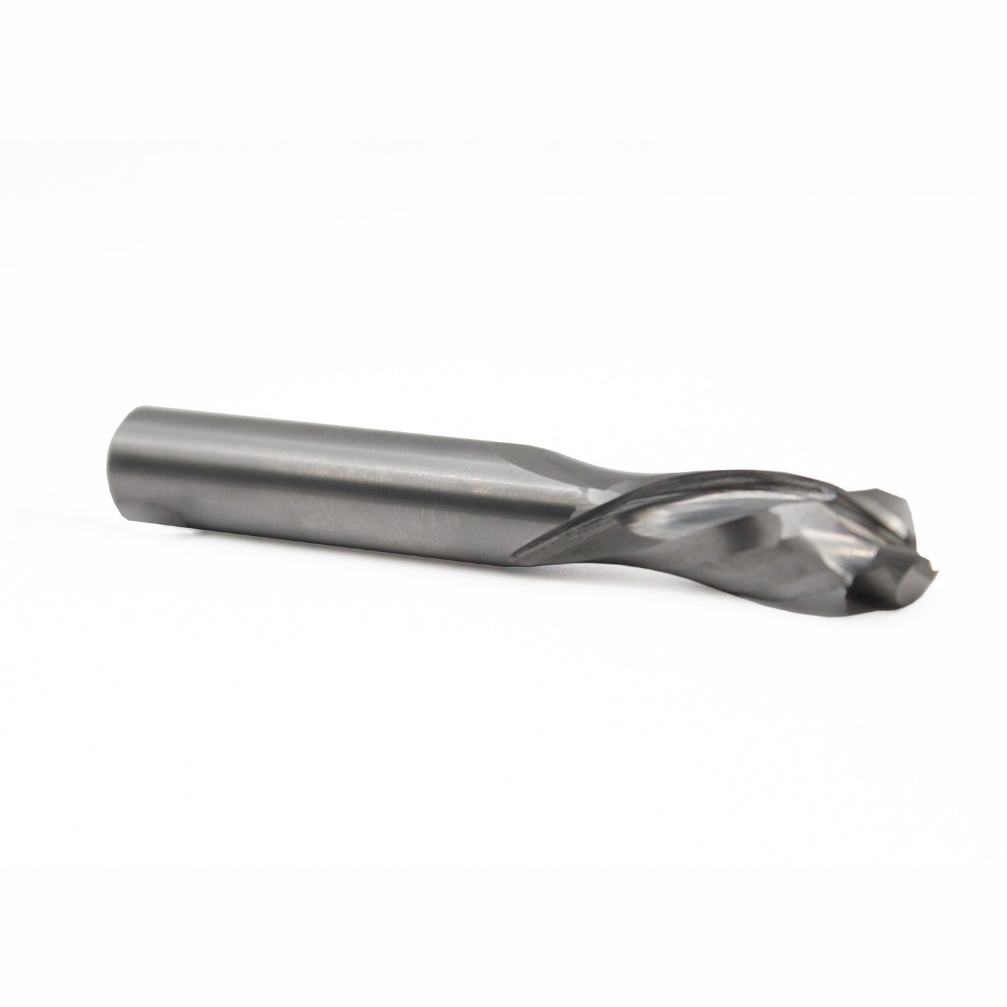 1/4" Diameter Standard Mortise Compression CNC Router Bit left side view