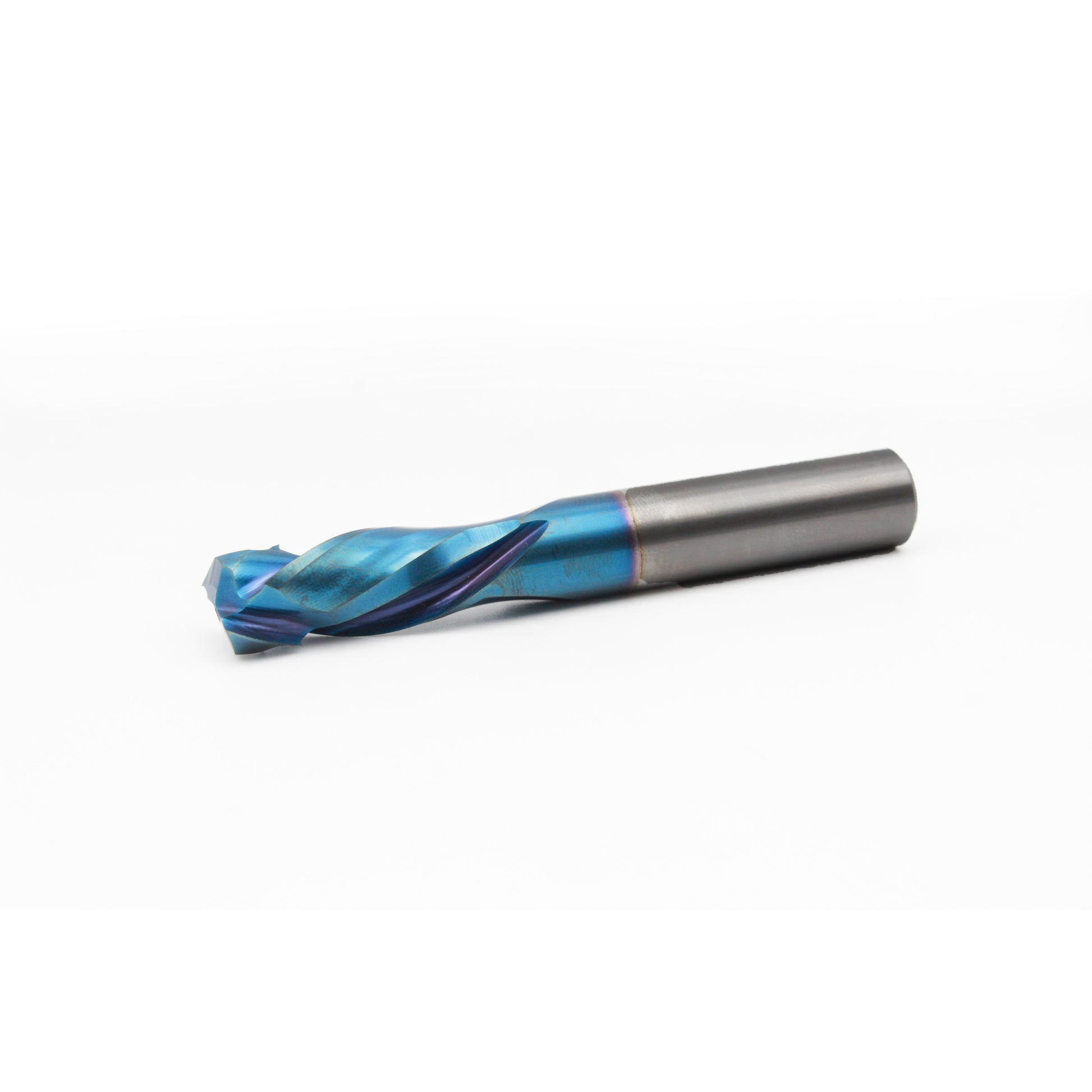 1/2" Diameter Blue Raptor Mortise Compression CNC Router Bit Left View